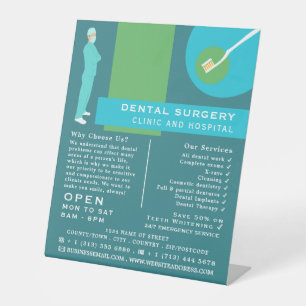 Trendy Dentist Design, Dentistry, Dentist Advert Pedestal Sign
