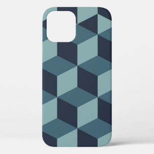 Trendy design vintage abstract colour block geome iPhone 12 Case