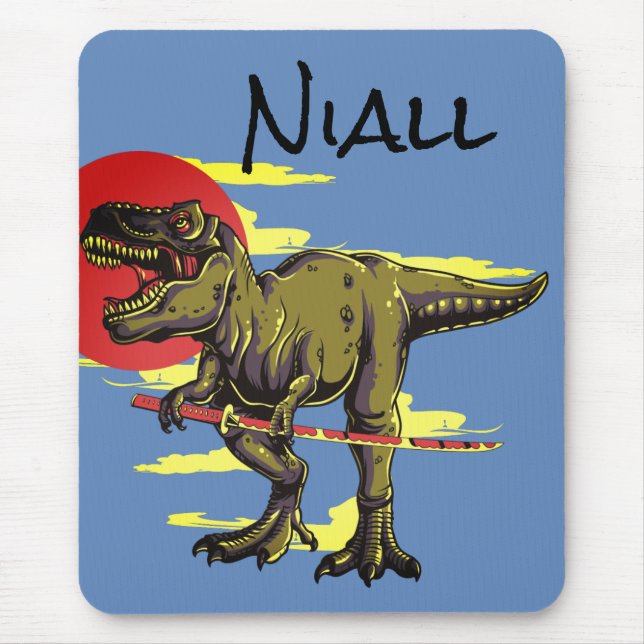Trendy Dinosaur  Mouse Pad (Front)