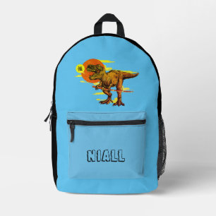 Trendy Dinosaur Personalized Printed Backpack