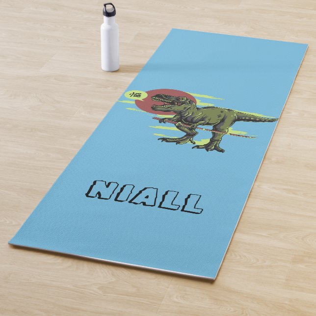 Trendy Dinosaur  Personalized Yoga Mat (In Situ)