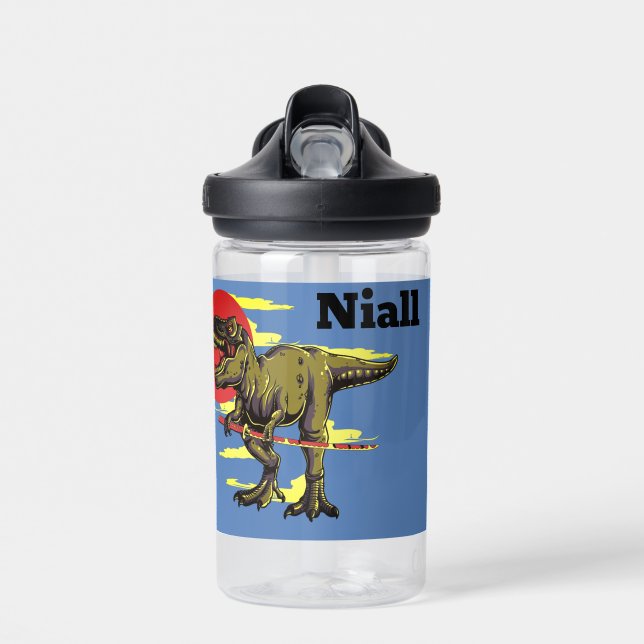 Trendy Dinosaur   Water Bottle (Front)