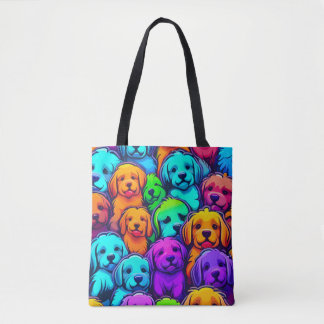 Trendy dog Pattern for Pet Lovers Tote Bag