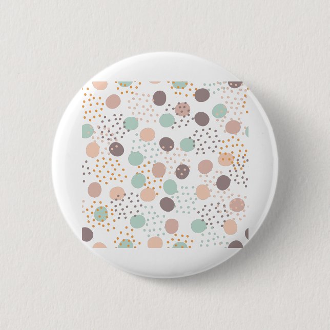 Trendy dots pattern 2 inch round button (Front)
