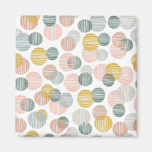 Trendy dots pattern magnet