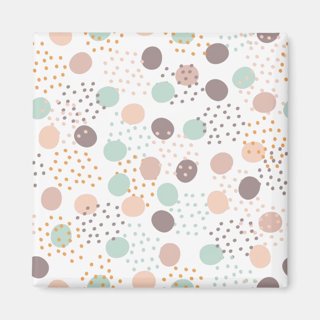 Trendy dots pattern magnet (Front)