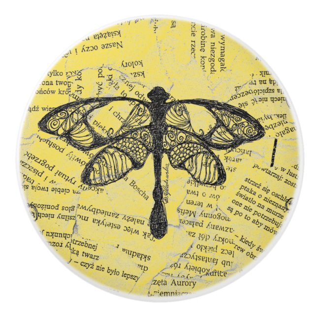 Trendy Drawer Cabinet Pulls Dragonfly (Front)
