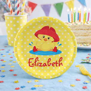 Trendy Duck Paper Plate