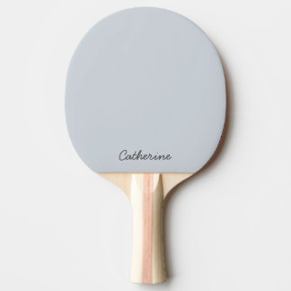 Trendy Dusty Bluish Gray Custom Ping Pong Paddle
