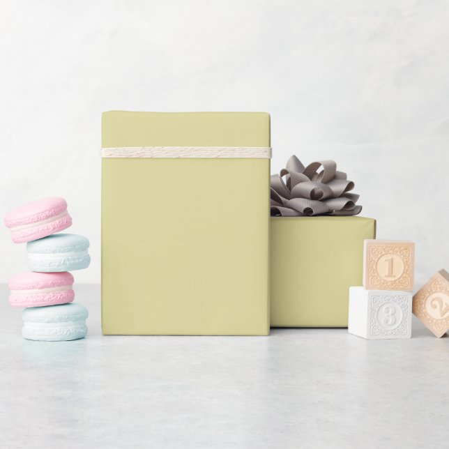 Trendy Earthy Yellow - Wrapping Paper Roll (Baby Shower)