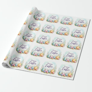 Trendy Easter Eggs Beautiful Collection Wrapping Paper