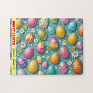 Trendy Eggs Easter Collection Jigsaw Puzzle