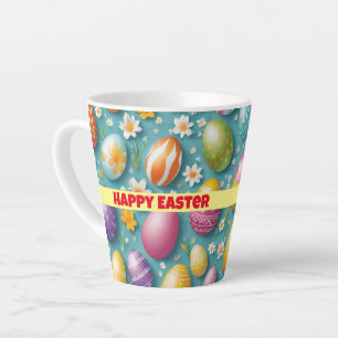Trendy Eggs Easter Collection Latte Mug