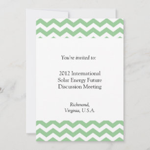 Trendy, elegant and classic chevron business invitation