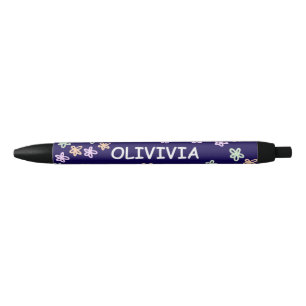 TRENDY Elegant Blue Flower PATTERN Pen