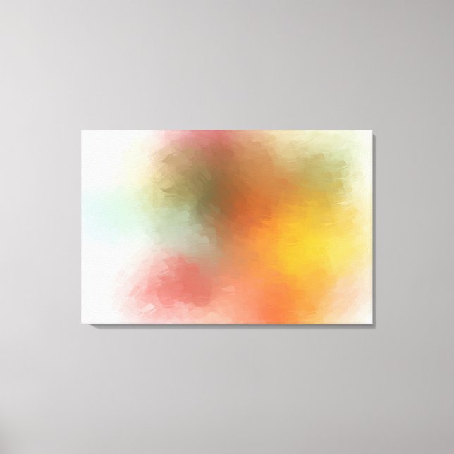 Trendy Elegant Colourful Abstract Art Modern Canvas Print (Front)