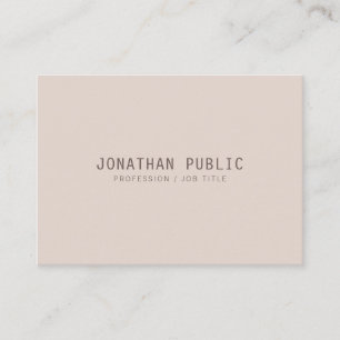 Trendy Elegant Colours Minimalistic Template Business Card