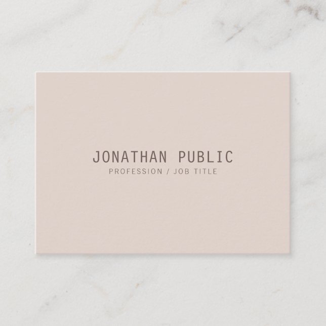 Trendy Elegant Colours Minimalistic Template Business Card (Front)