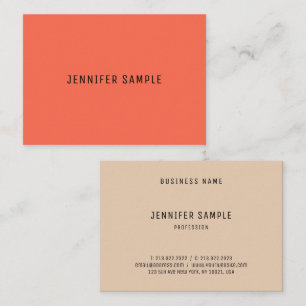 Trendy Elegant Colours Template Custom Professiona Business Card