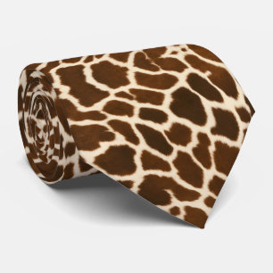 Trendy Elegant Cow Faux Leather Collection Tie