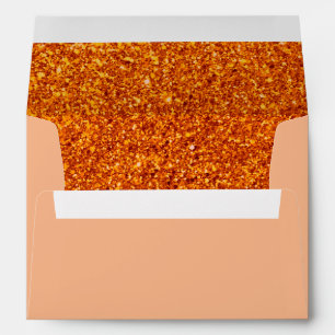 Trendy  Elegant Faux Glitter Gold Envelope