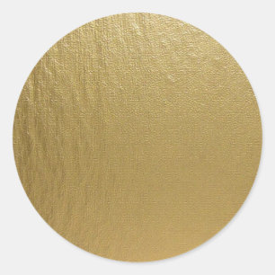 Trendy Elegant Glamour Faux Gold  Classic Round St Classic Round Sticker