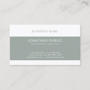 Trendy Elegant Green Sleek Graphic Design Luxury Business Card
