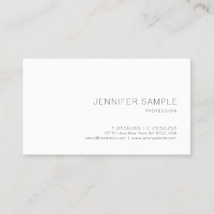 Trendy Elegant Minimalistic Design Professional Business Card