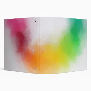 Trendy Elegant Modern Colourful Abstract Art Binder