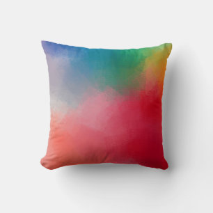 Trendy Elegant Modern Colourful Abstract Template Throw Pillow