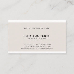 Trendy Elegant Modern Graphic Design Professional Business Card