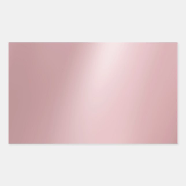 Trendy Elegant Rose Gold Blank Modern Template Sticker (Front)