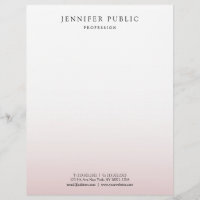 Trendy Elegant Rose Gold White Modern Template