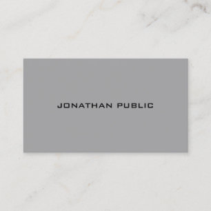 Trendy Elegant Sleek Modern Template Professional Business Card
