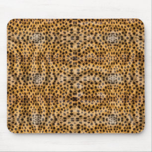 Trendy Exotic Cheetah Fur Pattern Animal Print Mouse Pad