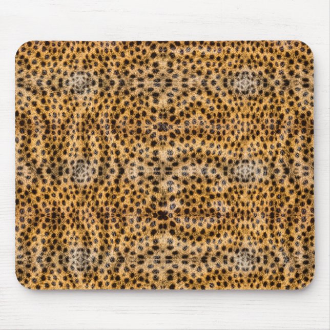 Trendy Exotic Cheetah Fur Pattern Animal Print Mouse Pad (Front)