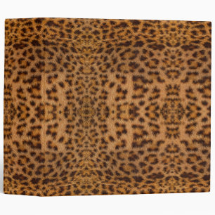 Trendy Exotic Jaguar Fur Pattern Animal Print Binder