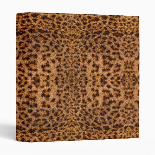 Trendy Exotic Jaguar Fur Pattern Animal Print Binder (Front/Spine)
