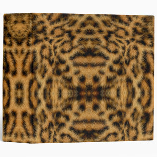Trendy Exotic Leopard Fur Pattern Animal Print Binder