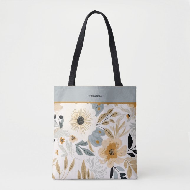 Trendy Fall Foliage Tote Bag (Front)