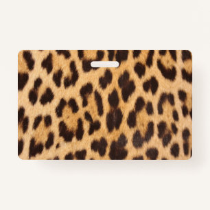 trendy fashion girly chic wild leopard print badge