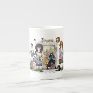 Trendy Fashion Models Bone China Mug