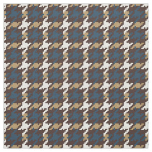 Trendy fashion neutral houndstooth plaid pattern fabric