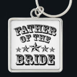 Trendy Father Of The Bride Keychain<br><div class="desc">Trendy Father Of The Bride Keychain.</div>