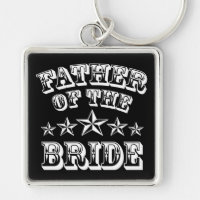Trendy Father Of The Bride Keychain