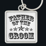 Trendy Father Of The Groom Keychain<br><div class="desc">Trendy Father Of The Groom Keychain.</div>