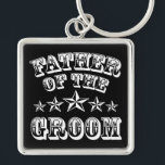 Trendy Father Of The Groom Keychain<br><div class="desc">Trendy Father Of The Groom Keychain.</div>