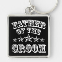 Trendy Father Of The Groom Keychain