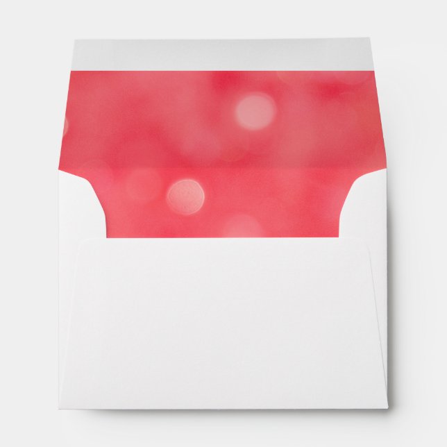 Trendy faux glitter Pink Bokeh Envelope (Back (Bottom))
