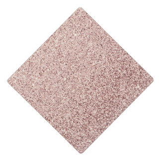 Trendy Faux Glitter Rose Gold Elegant Graduation Cap Topper